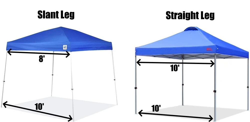 Straight Leg Vs Slant Leg Canopy