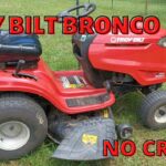 Troy Bilt Bronco Won'T Start