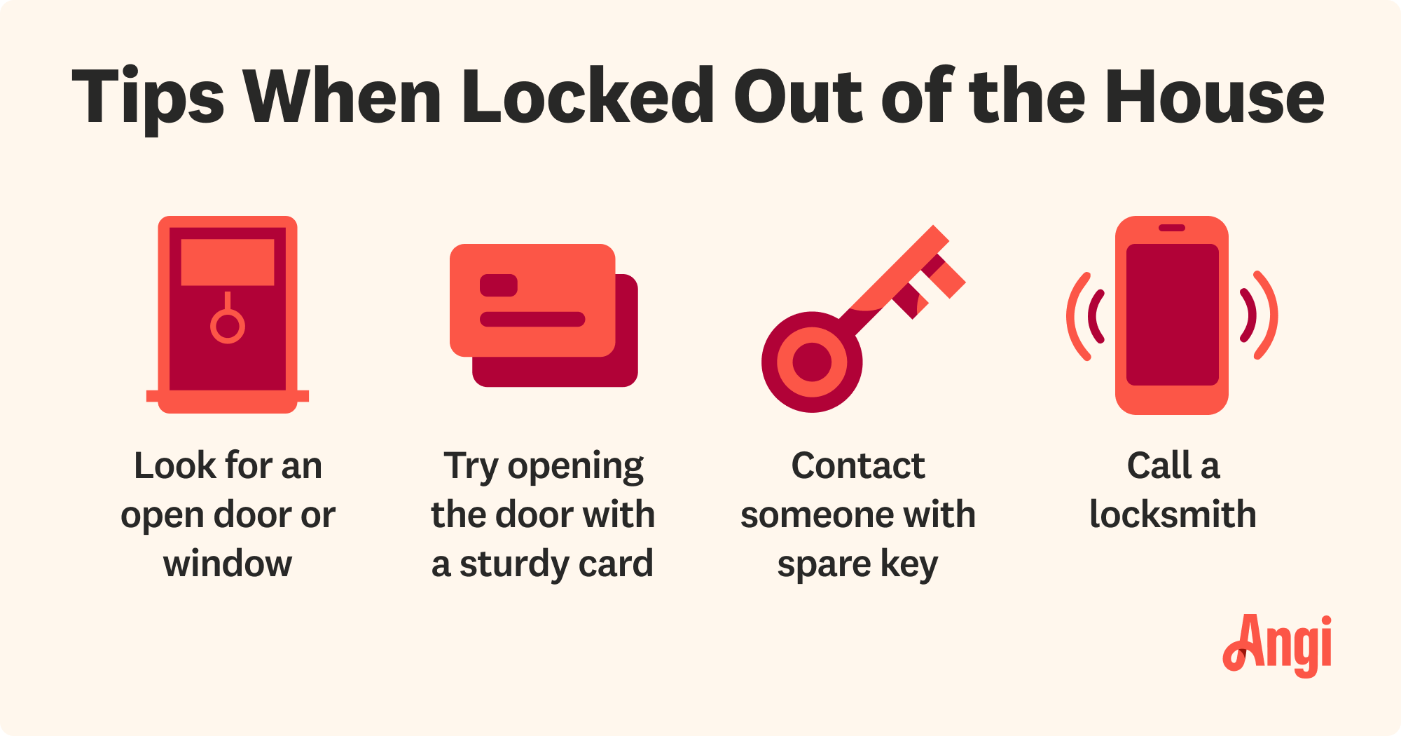 What to Do When Locked Out of the House